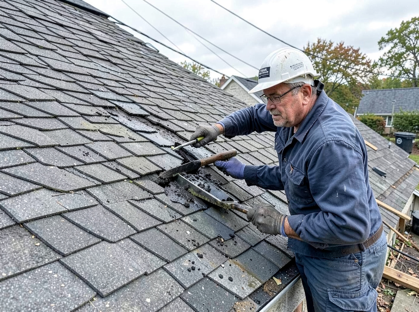 Shingle Roof Leak Repair in Gary